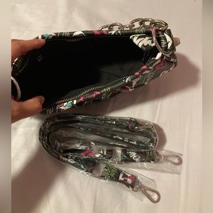 Cute Multi Colored Mini Bag with Silver Chain